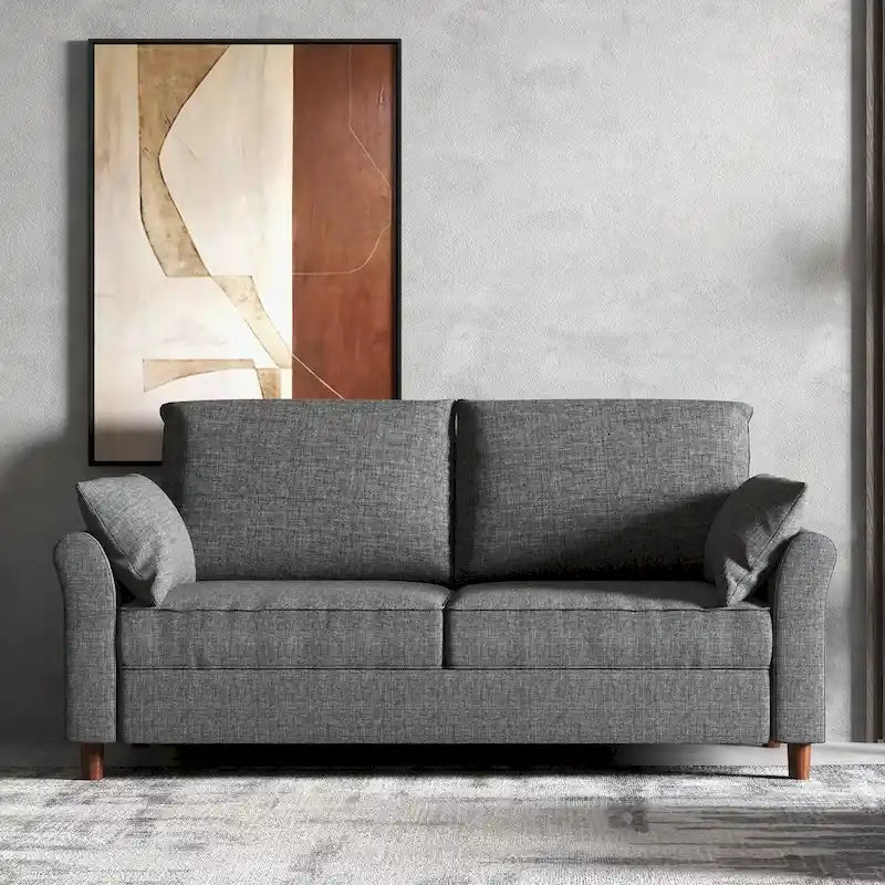 Polyester 3-Seat and 2-Seat Sofa with Cushions