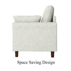 Polyester 3-Seat and 2-Seat Sofa with Cushions