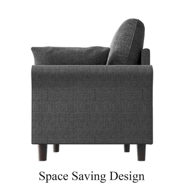 Polyester 3-Seat and 2-Seat Sofa with Cushions