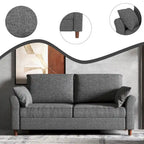 Polyester 3-Seat and 2-Seat Sofa with Cushions