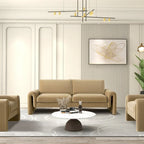 Mason 85 Velvet Pillow Back Curved Arm Sofa