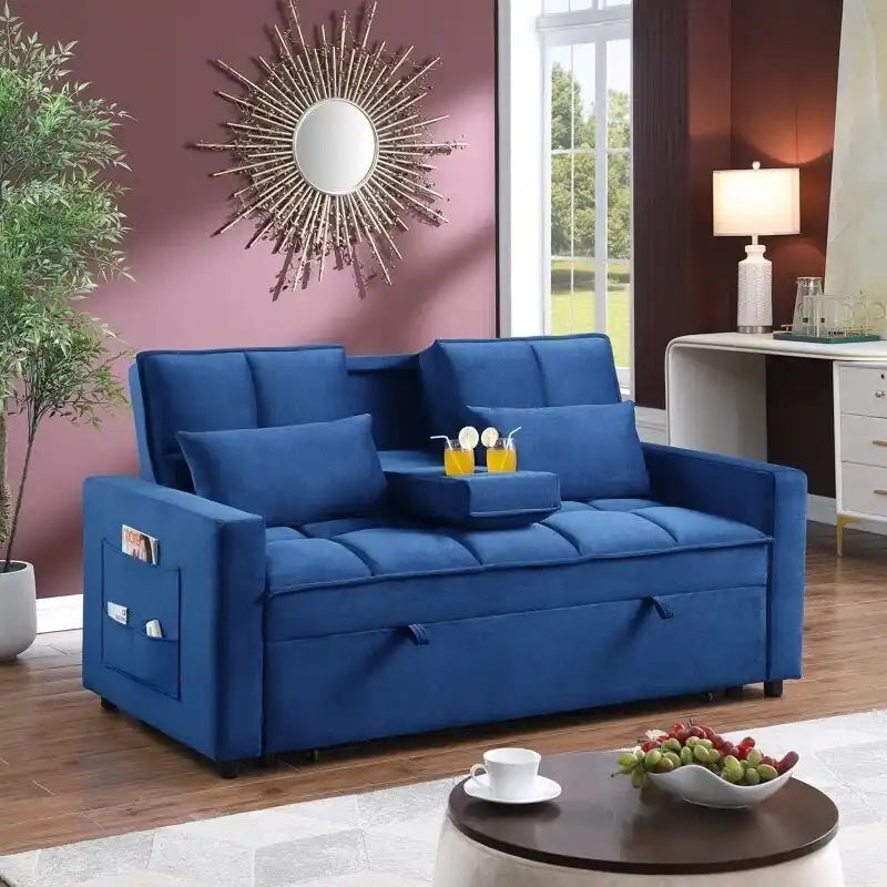 66.25 Velvet Sofa - 66.25 W X 34 D