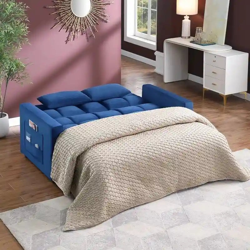 66.25 Velvet Sofa - 66.25 W X 34 D