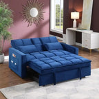 66.25 Velvet Sofa - 66.25 W X 34 D