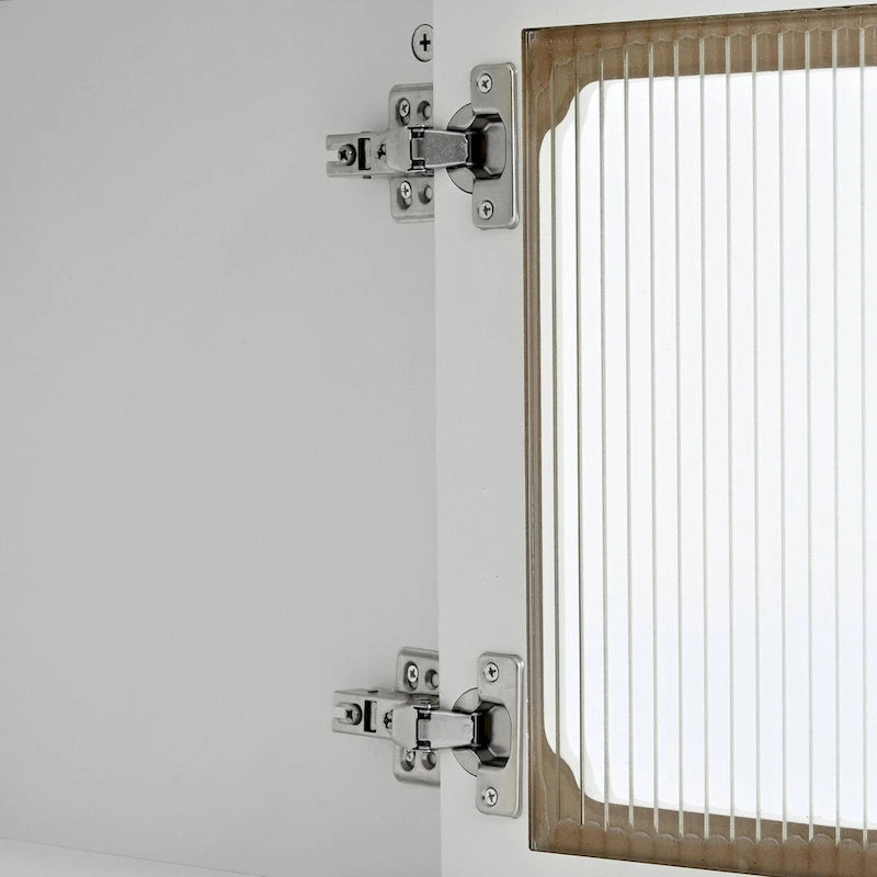 Retro TV Stand with Fluted Glass Doors for TVs Up to 78