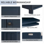 3 Doors Storage Bench with Removable Cushion and Hidden Storage Space