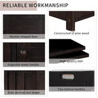 3 Doors Storage Bench with Removable Cushion and Hidden Storage Space