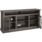 Roomfitters Contemporary TV Media Stand, Modern Entertainment Console, Up to 65 TV, Open & Closed Storage Space