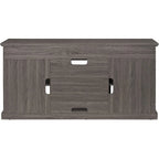 Roomfitters Contemporary TV Media Stand, Modern Entertainment Console, Up to 65 TV, Open & Closed Storage Space