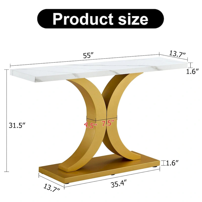Modern minimalist style console table