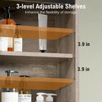 Over-The-Toilet Storage Cabinet Bathroom Organizer with Adjustable Shelf