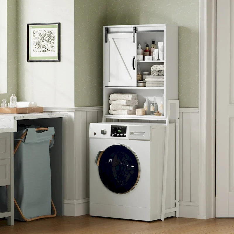 Over-The-Toilet Storage Cabinet Bathroom Organizer with Adjustable Shelf