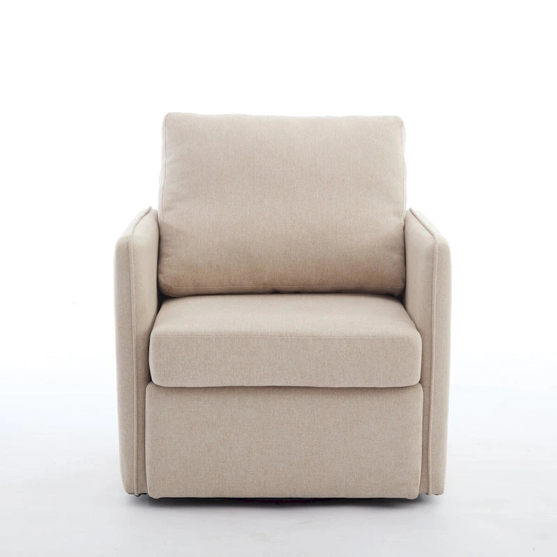 Linen Swivel Accent Chair