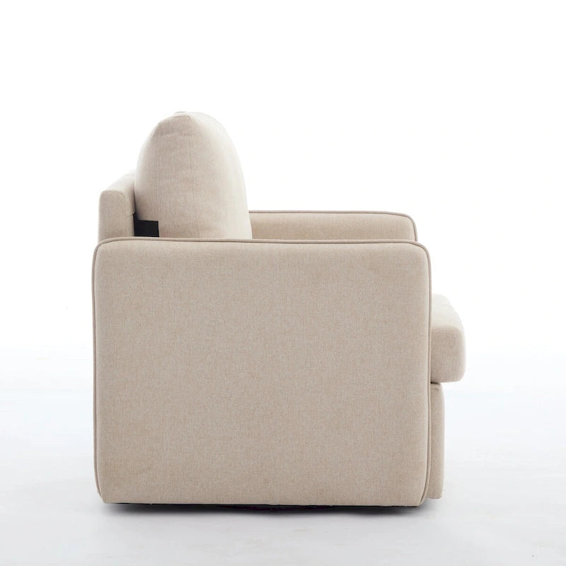 Linen Swivel Accent Chair