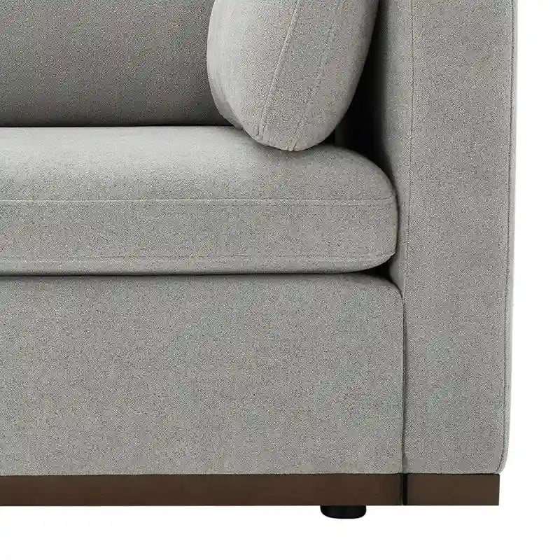 Donna Oversized Modular Sectional Fabric Sofa with Upgraded Wood Base
