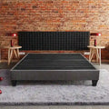 14 in. Mattress Foundation Bed Base, Platform Bed Frame, Dark Gray