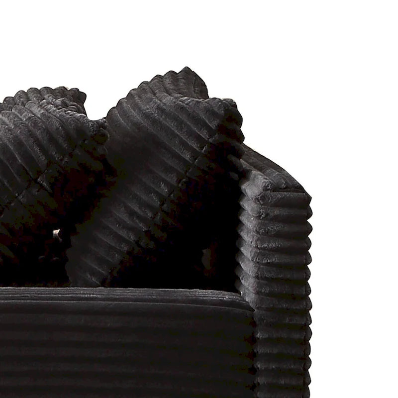 Modern Stylish Corduroy Fabric Upholstered Chaise Lounge Chair